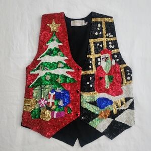 •SOLD• CHRISTMAS BLING!!! Beautiful Festive Sequin Vest